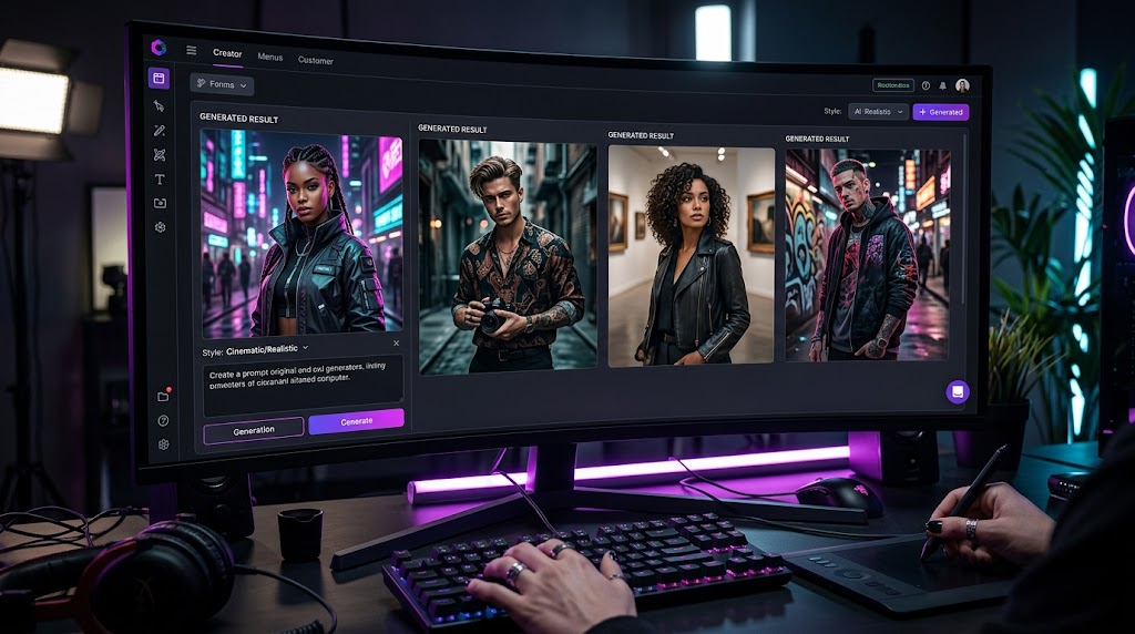 Creator studio image board example